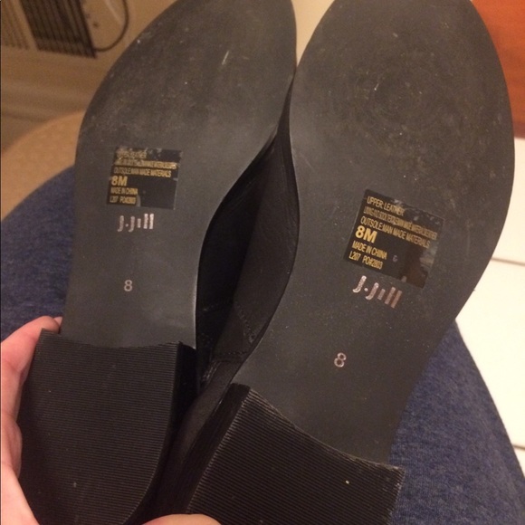 LIKE NEW J Jill Women’s Black Leather Riding Boots - Picture 7 of 7